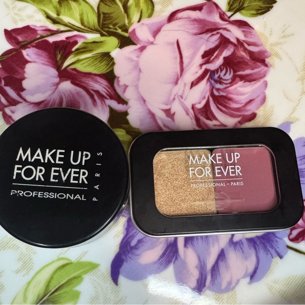 Make Up For Ever HD Microfinish Powder 10g / 0.35 oz & Artist Face Color Duo